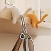 1pc Colorful Cat-Shaped Desk Hooks - Removable Clamp Clips, , ABS Material, Ideal for Cable Management in Kitchen, Bathroom