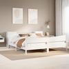 VidaXL Bed Frames Without Mattress White 180x200 Cm Solid Pine Wood 3323291