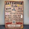 Vintage Metal Tin Sign Wall Art Kitchen Bar Garage Decor