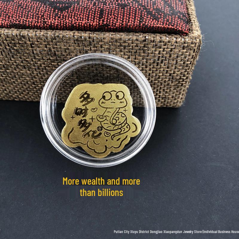 999 Saf Altın Koruyucu Tanrılar Telefon Çıkartması: Zodyak Doğum Yılı Buda Muska