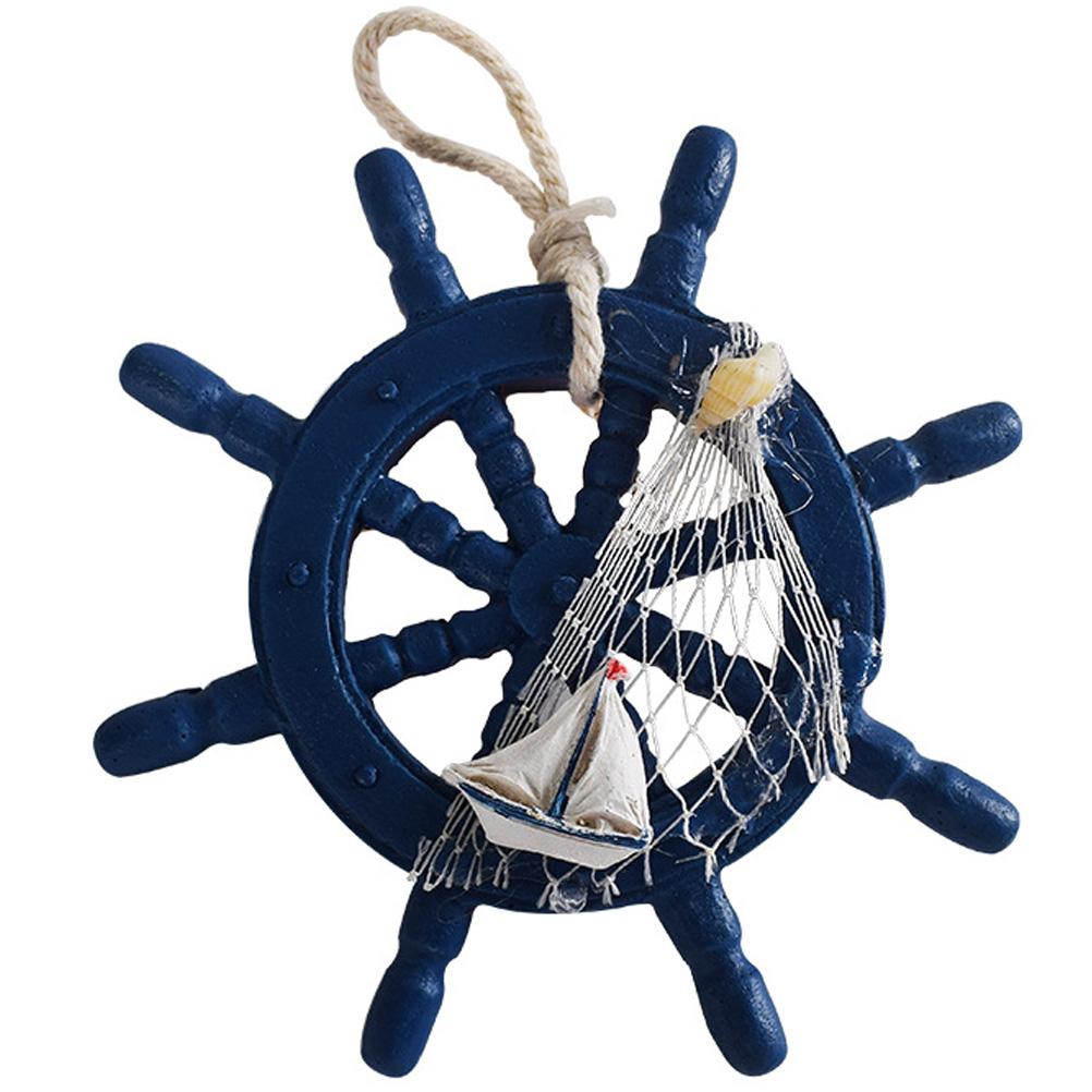 

Винтажный декор Руль украшения дома деревянное настенное украшение бустер сиденье обеденный стул 12.00X12.00X3.00CM