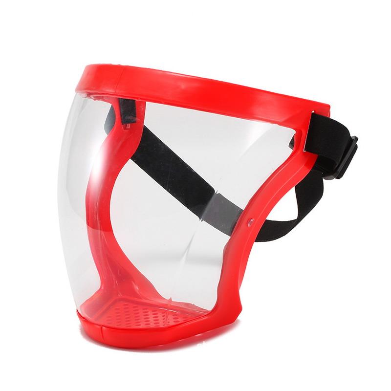 Full Face Protection Anti Droplet Mask Anti Fog Anti Splash Head Wear Glasses Space Spherical красный