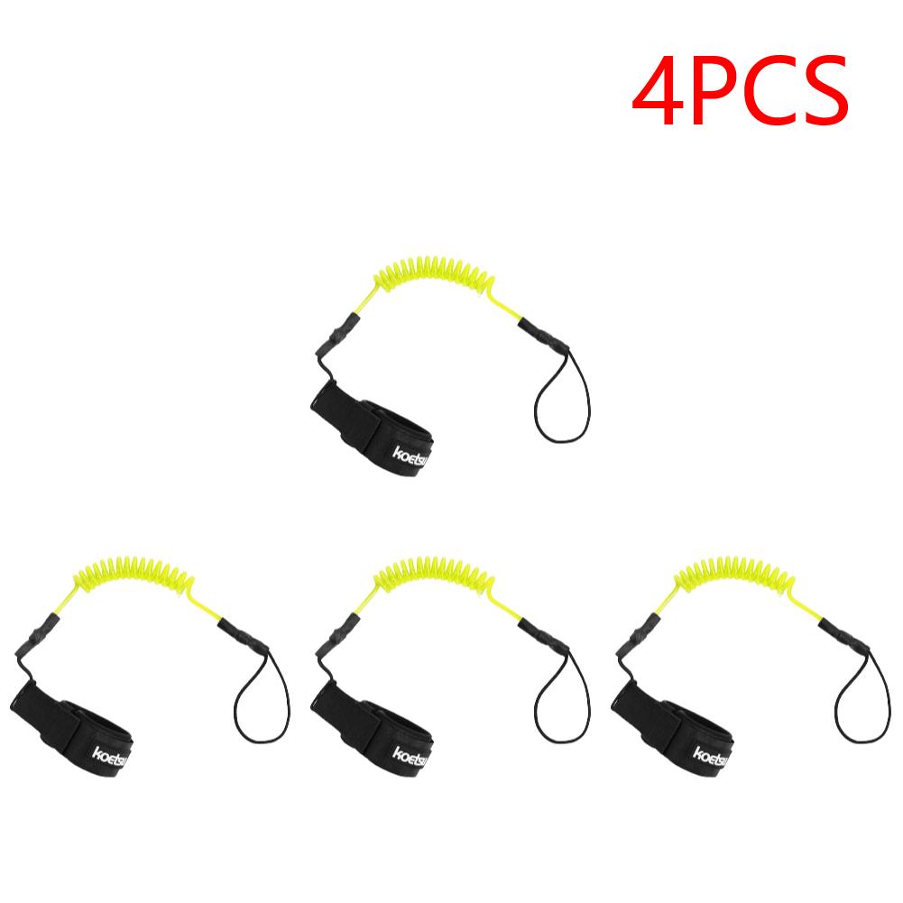 Coiled Bodyboarding Leash TPU Material Strong Cord Stand UP Paddle Board Leg Rope Stretchable for Fishing Tools Rods Strap