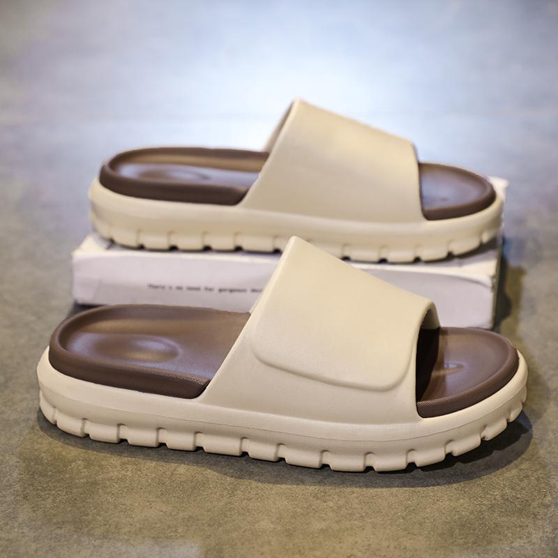 Summer Women Slippers Men Sandals Casual Beach Shoes Soft Bottom Slides Thick Platform EVA Anti Slip Home Slippers