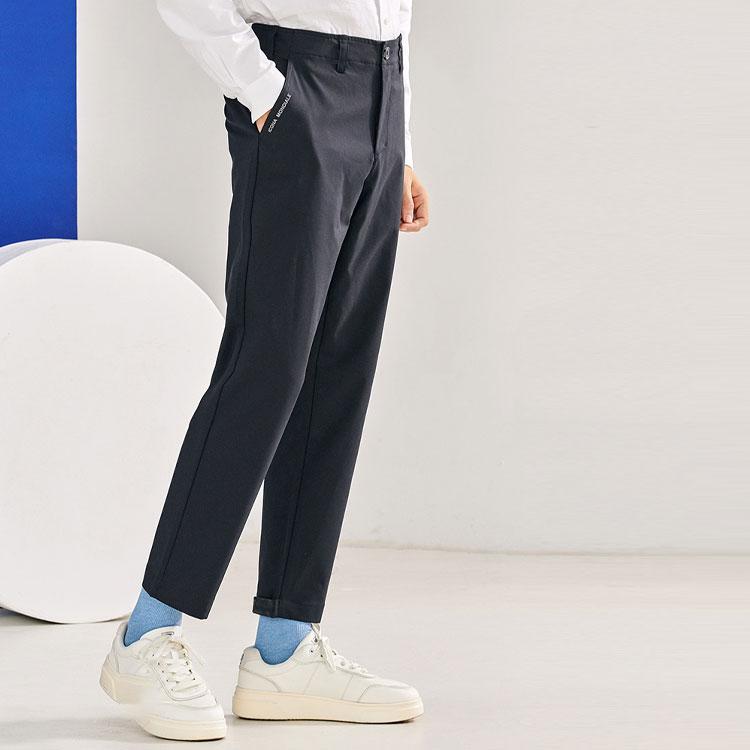 FILA Fitted Loose Casual Suit Trousers Men bottoms Black F11M038810GBK