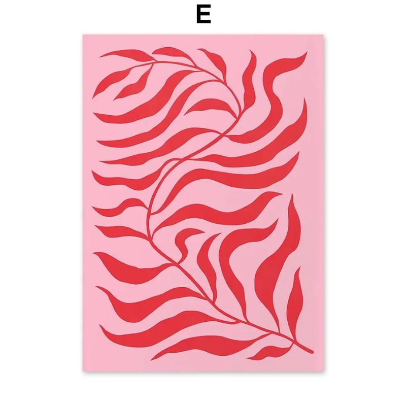 

Абстрактная Линия Цветочный Рынок Настенное Искусство Розовый Баухаус Матисс Холст Живопись Постеры И Принты Настенные Картины Для Декора Гостиной 21cm×30cm NoFrame