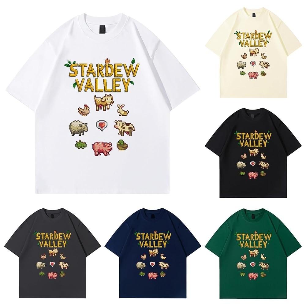 Stardew Valley Retro Graphic Tee Unisex Short Sleeve Shirt S-5XL Unisex T-Shirt XXXXL