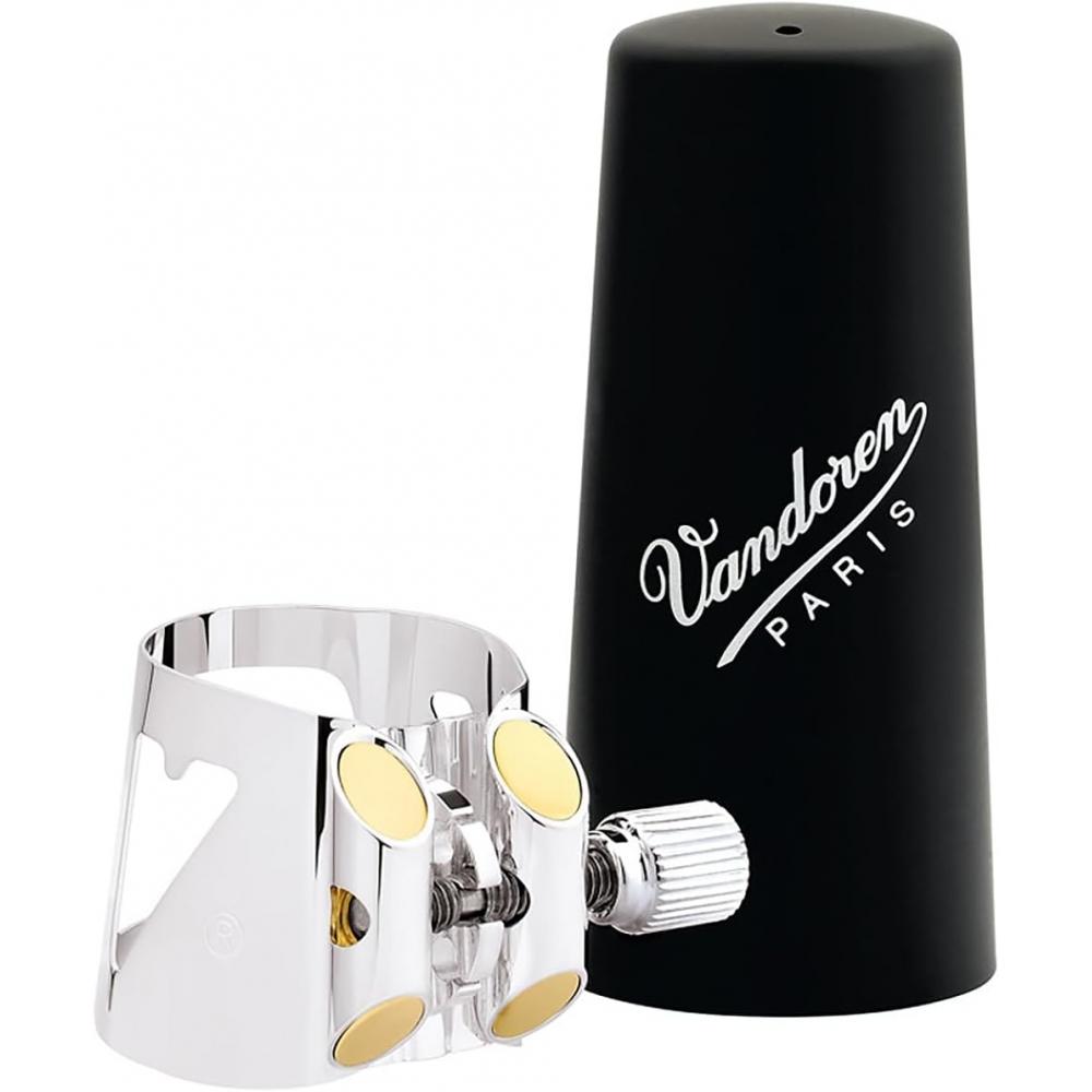 Vandoren Bass Clarinet Ligature Optimum With Plastic Cap Lc04p Silver Plated