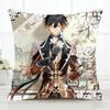 Zhongli Genshin Impact Pillow Case Fashion Square Pillowcase Bedroom Sofa Room Ins Decoration Leisure