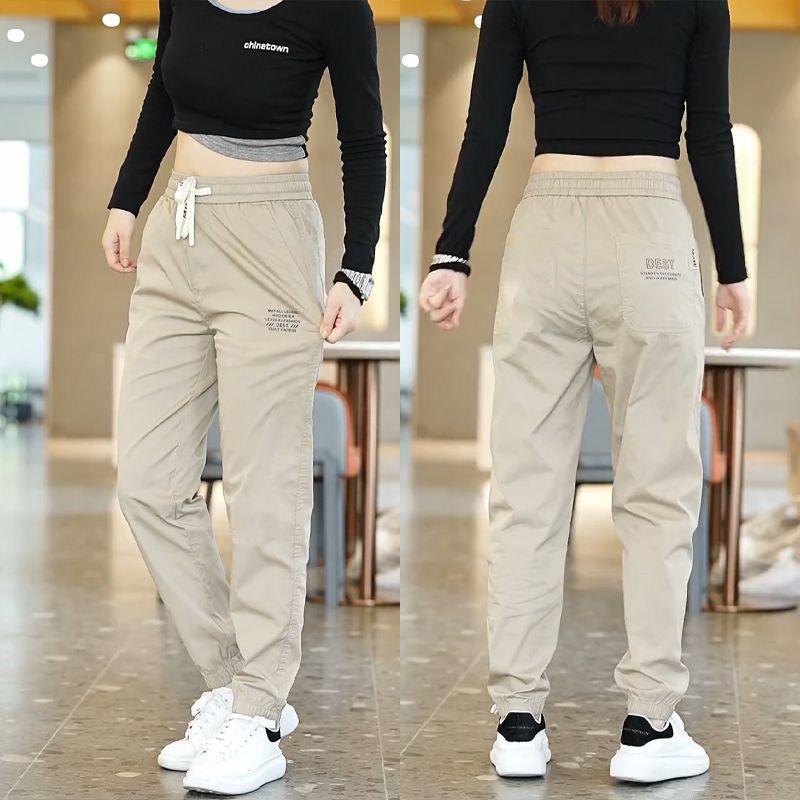 Damen Schnelltrocknende Eisseide Caprihosen: Sommer Lockerer Schnitt, Aufgeschlagen, Übergröße Lässige Sporthose