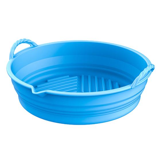 

Полезная форма для выпечки с двойной ручкой, однотонная духовка для жарки, кухонные принадлежности для выпечки L синий