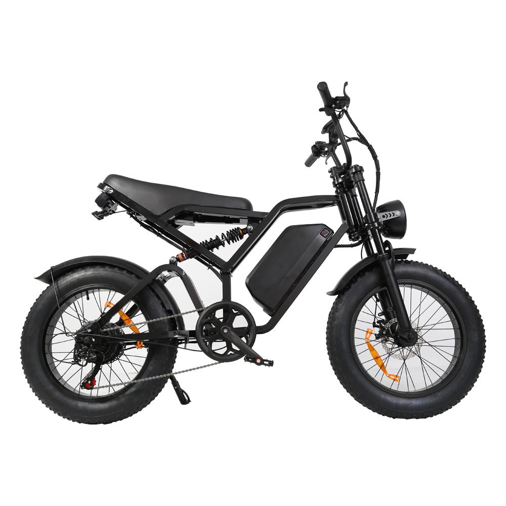 YAMALI FXH-009 20" Fat Tire Electric Bike, 48V 500W Motor, 40km Range, SHIMANO 7-Speed,  Dual Disc Brakes, LCD Display, for Urban Commute