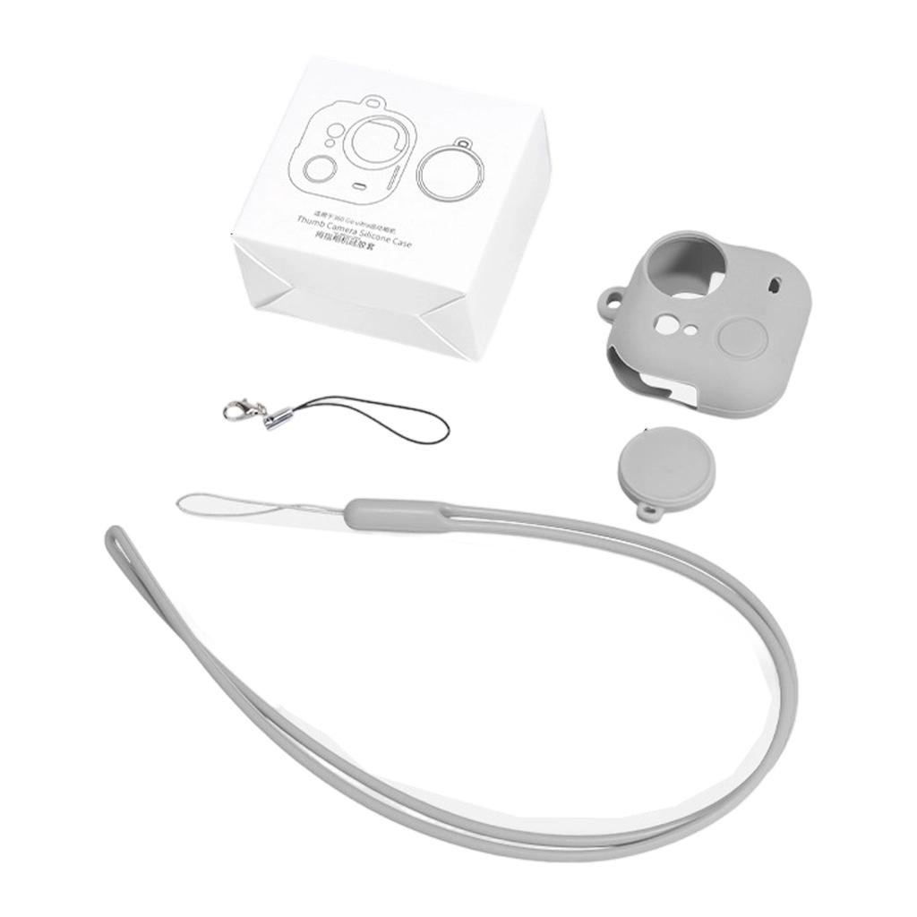 Secure Flexible Silicone Protector Case For 360 Go Ultra Cover Thumb Sized Camera With Lens Cap