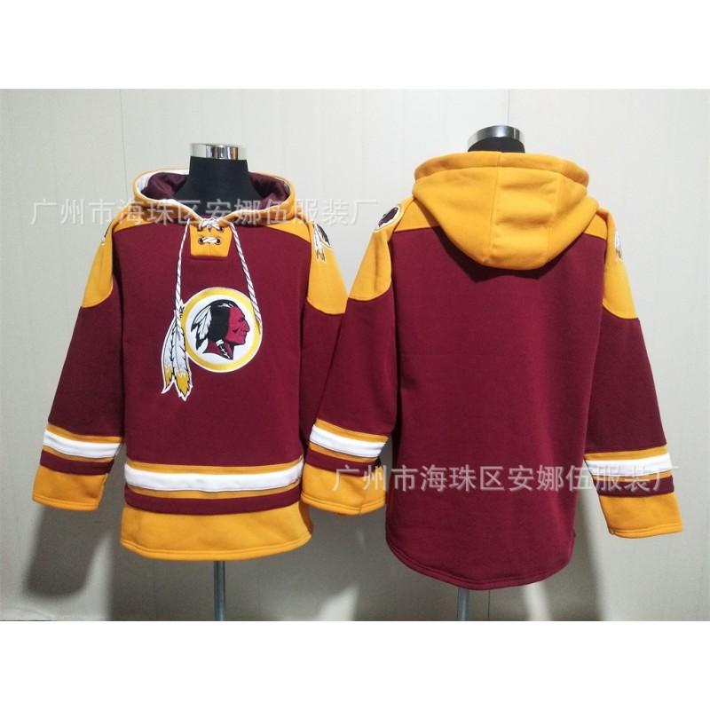 2026 Redskins Rugby Embroidered Fleece Hoodie 21 5 Team Sports Winter Warm Sweatshirt