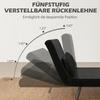 Sofa Bed 2-Seater Sofa Velvet Sofa, Sleep Function, incl. 2 Cushions, Velvet Look, Black