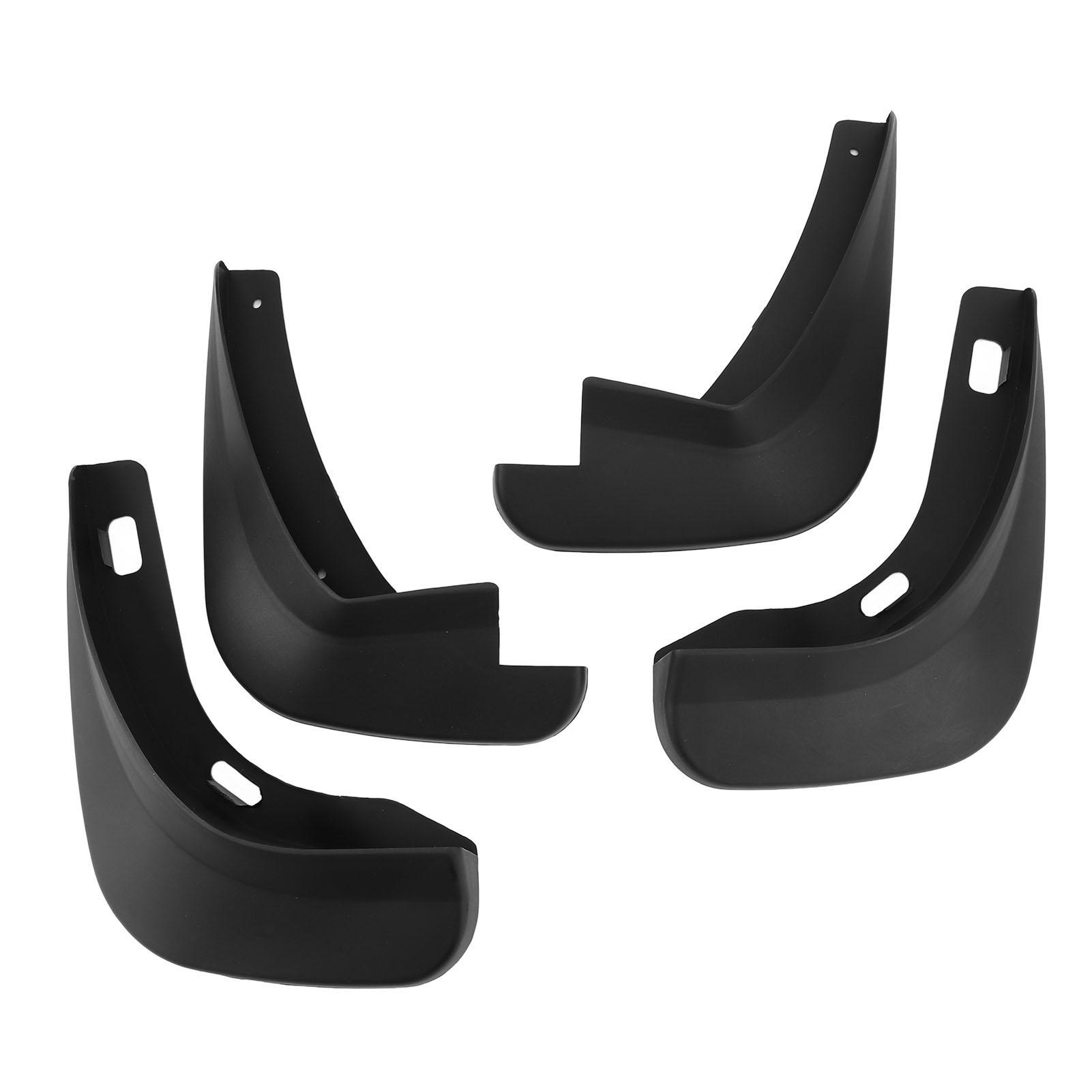 Auto Wiel Spatbord Heavy Duty PP Voor Achter Beschermend Zwart Schokbestendig Krasbestendig Auto Spatborden Set