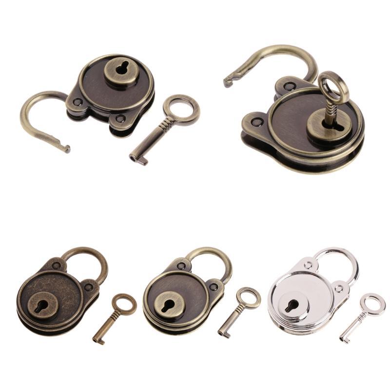 Mini Bear for Head Archaize Padlocks With for Key Metal for Wish Lock Jewelry Box Decorative Padlock for Boys, Girls, St