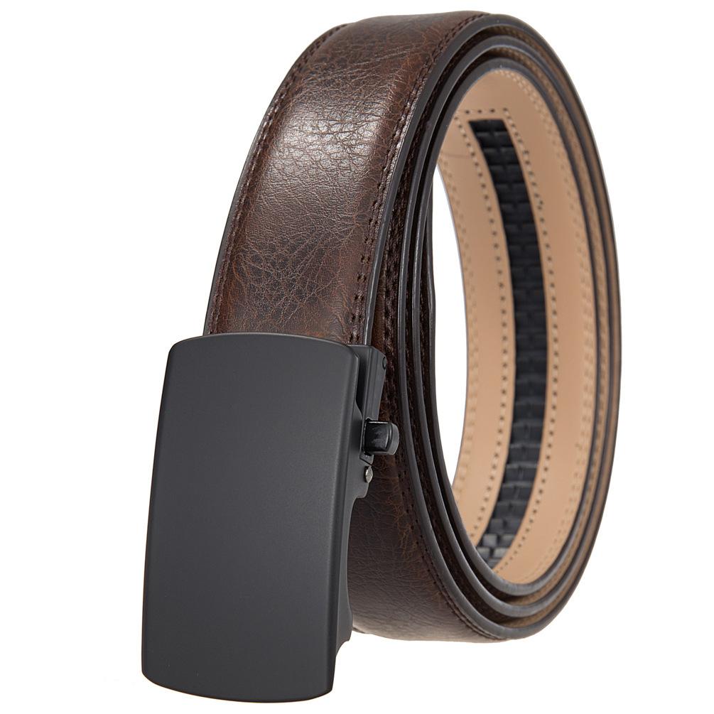 1Pcs Men'S Belt Automatic Buckle, Belt Men'S, Casual, Business Youth Cowhide Belt Ly36-35566-1