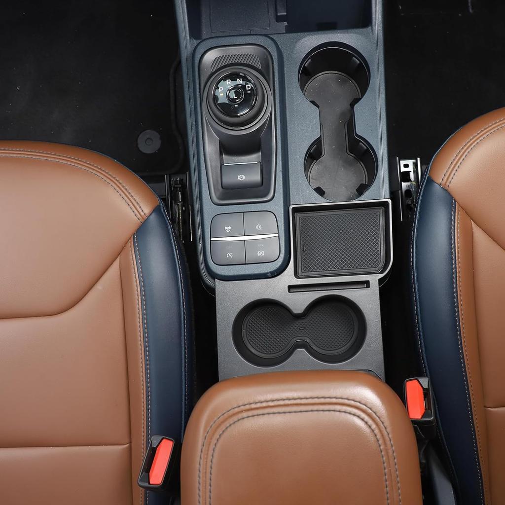 TOYCIDFG Car Center Console Cup Holder Organizer Tray Compatible With Ford Maverick -2025, Ert Assembly Storage Box ABS Interior Accessories Armrest
