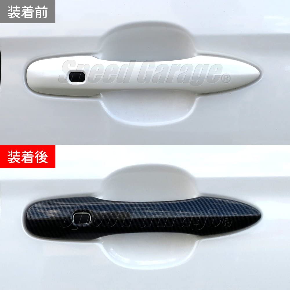 Speed Garage Toyota Noah Voxy 90 Series Dedicated Door Handle Cover Garnish Carbon Pattern for TOYOTA NOA VOXY Custom Parts Dress-up