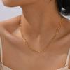 Necklace Fashion Gold Stainless Steel Necklace Bracelet Simple Personality Ladies 2133