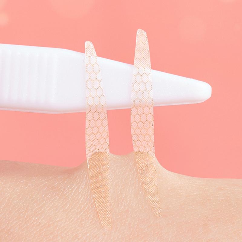 240Pcs Self Adhesive Double Eyelid Stickers Waterproof Invisible Fiber Mesh Lace Eyelid Lift Band Lasting Eyelid Tape Makeup