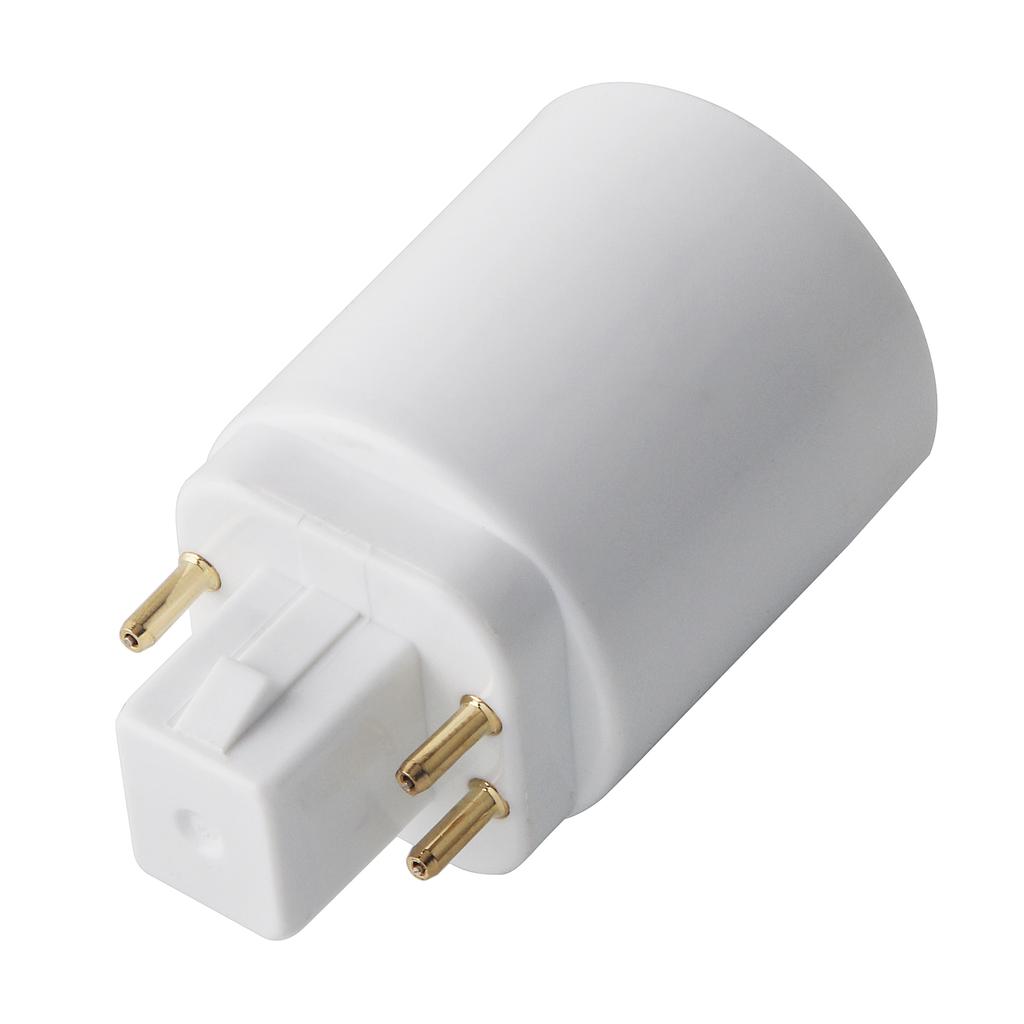 Ceramic G24 to E26 E27 Socket Adapter 2 Pin 4 Pin Gx24 Short Type Heavy Duty Secure Connection Compact Design