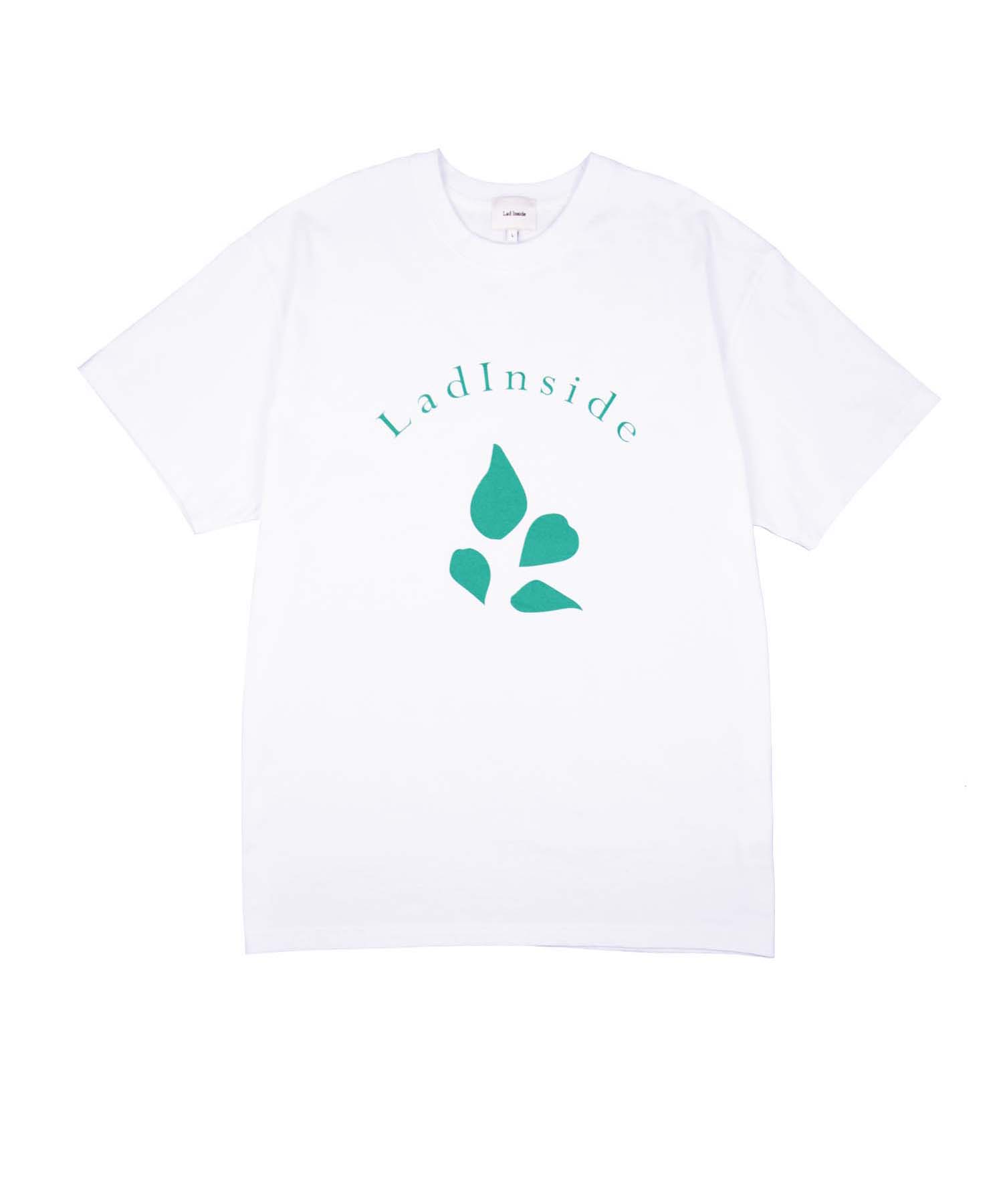 Rad Inside Jasmine Print Oversized Short Sleeve T-Shirt_White M