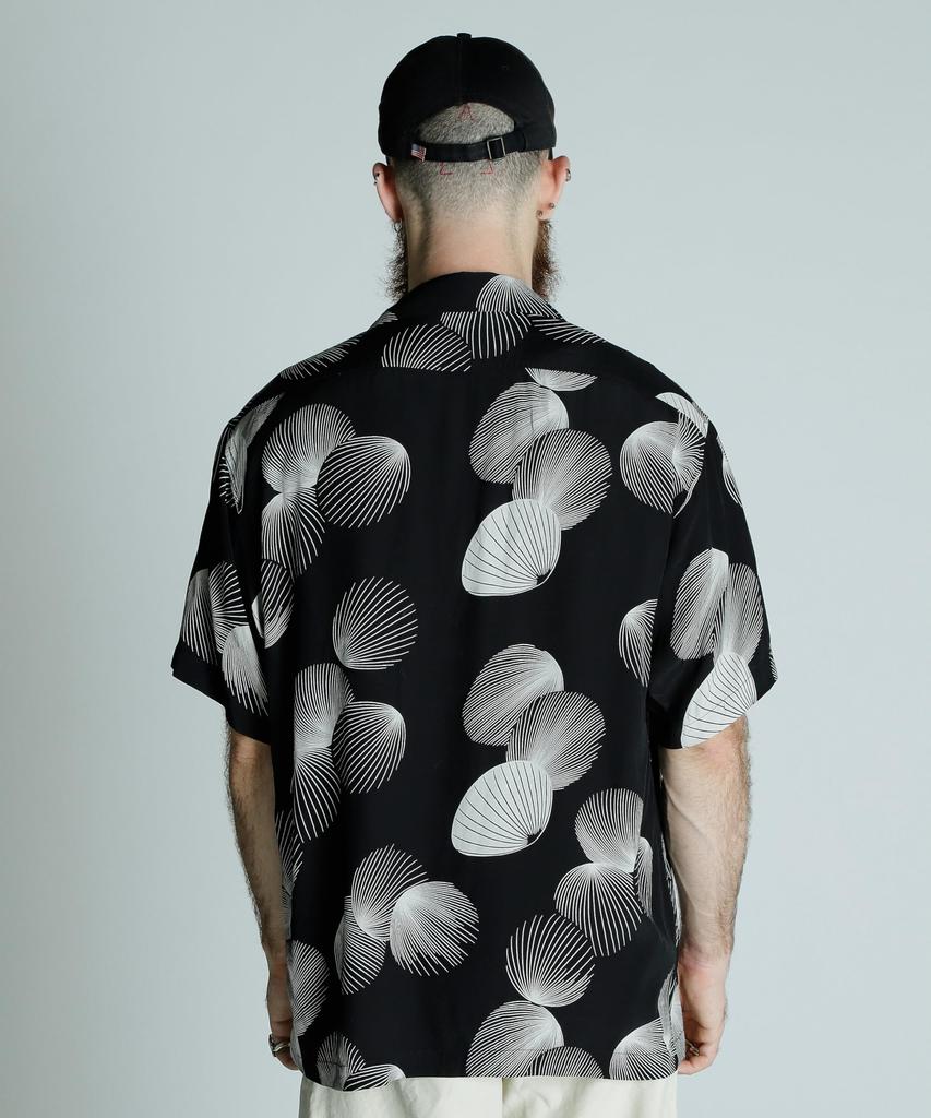 Schott x PJ x Pineapple Juice RAYON SHELL SHIRT, Men's XL, 010, Black, 782-5123015