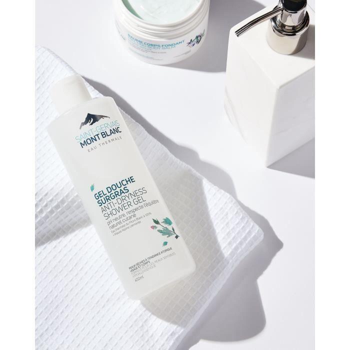Gel Douche - SAINT-GERVAIS MONT BLANC - Surgras - 400 Ml - Hypoallergénique - Peaux Sèches