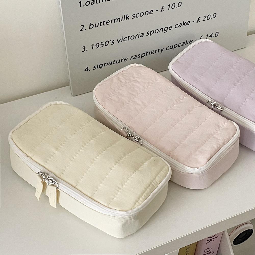 Soft Large-capacity Stationery Storage Bag Cotton Makeup Box Kawaii Pencil Case  School Supplies