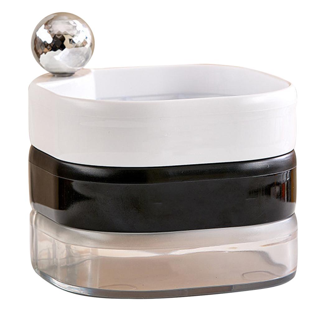 Rotatable Jewelry Box Multi Layer Plastic Anti Oxidation Delicate Rotating Jewelry Case for