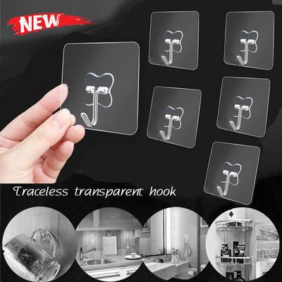 Household Kitchen Holder Seamless Adhesive Hook Wall Rack Storage Hanger Traceless Hooks