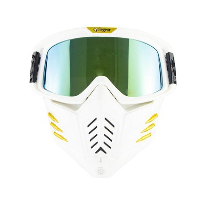 CG18 Retro Kugel-Stil Dual-Use Motorrad Brillenhelm Visier Off-Road ATV Dirt Bike Fahren