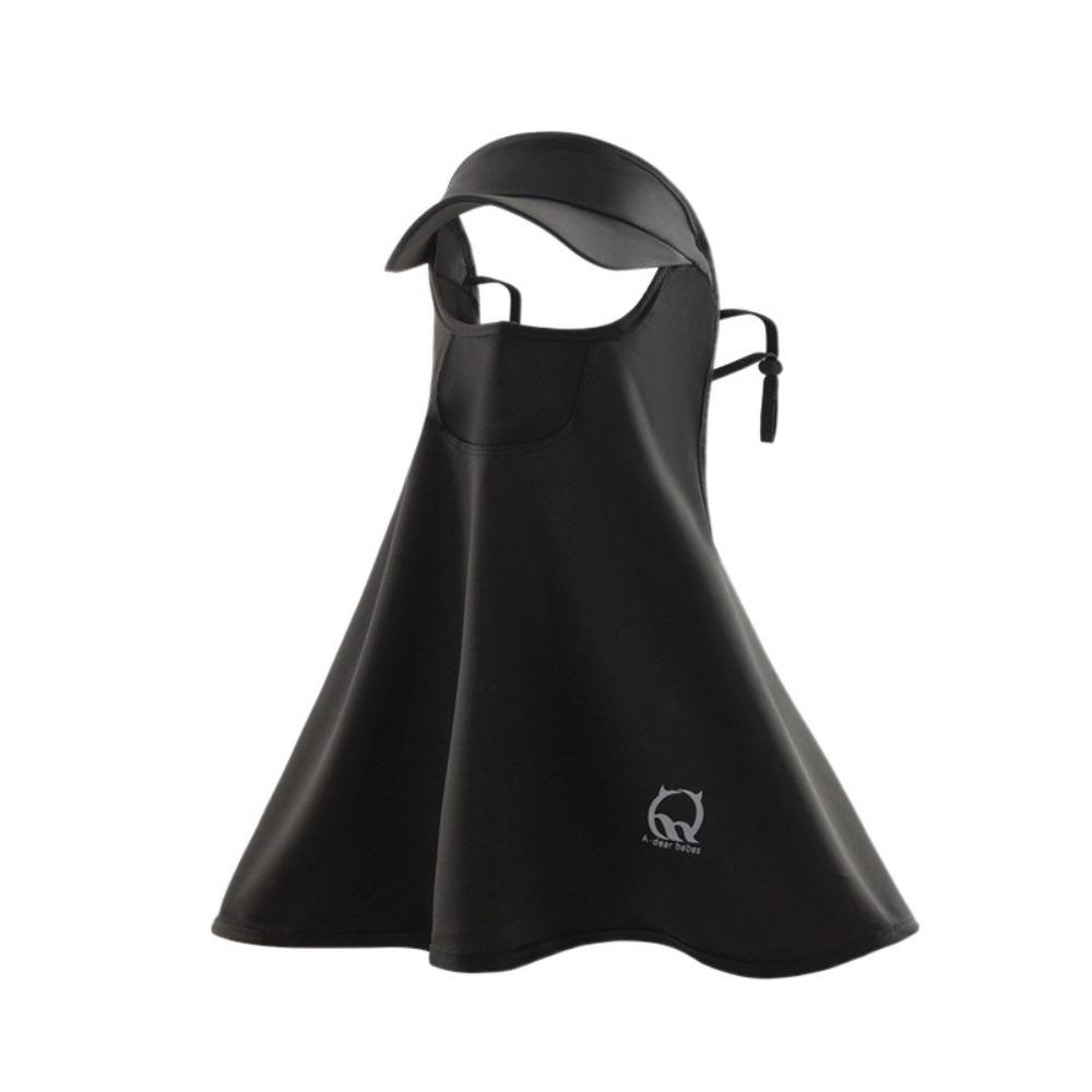 UV Protection Sunscreen Face Cover Solid Color UV Protection Veil Thin Ice Silk Mask  Hiking