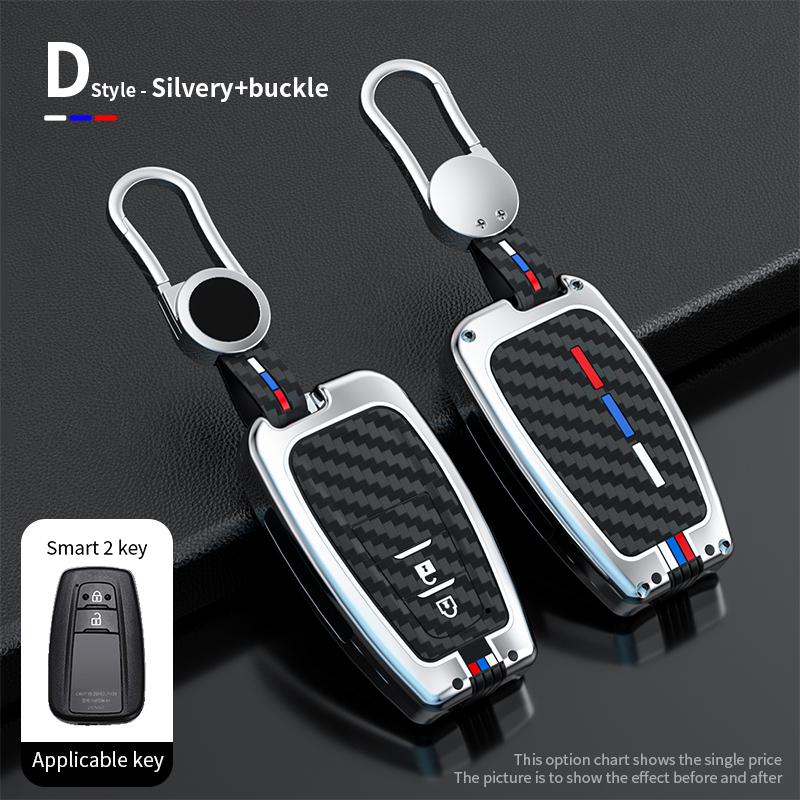 Zinc Alloy Car Key Cover Case Holder For Toyota CHR Prado 2017 2018 Prius Camry Corolla RAV4 2017 2018 2019 2020 Car Accessories