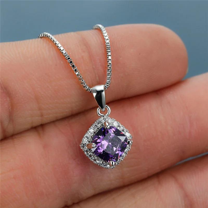 Square Zircon Box Chain, Simple Accessories For Summer Commuting, Daily Matching
