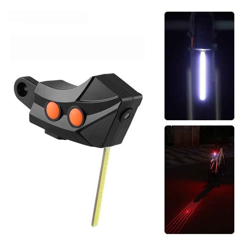 Kreatives Laser-Fahrrad-Rücklicht in Herzform mit Sternenhimmel für die Sicherheit beim Straßenradfahren