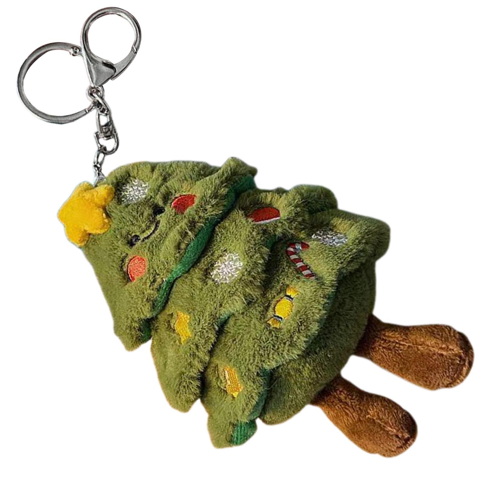 

Модная рождественская елка Прочная плюшевая игрушка Украшение Брелок Мягкая и милая для украшения праздничной атмосферы 1