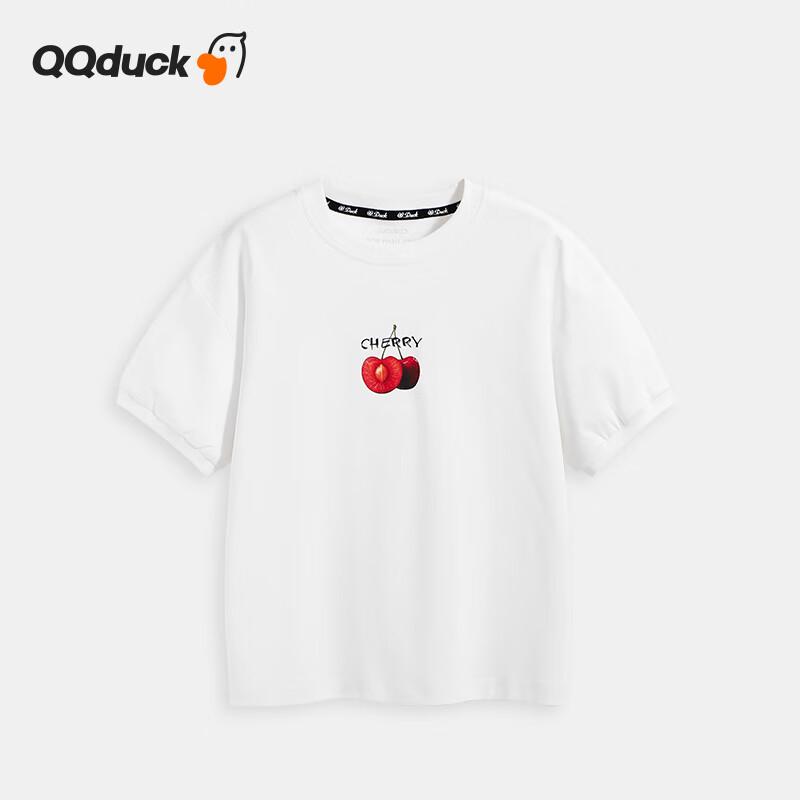 QQ DUCK Girls' Short Sleeve Fruit T-shirt