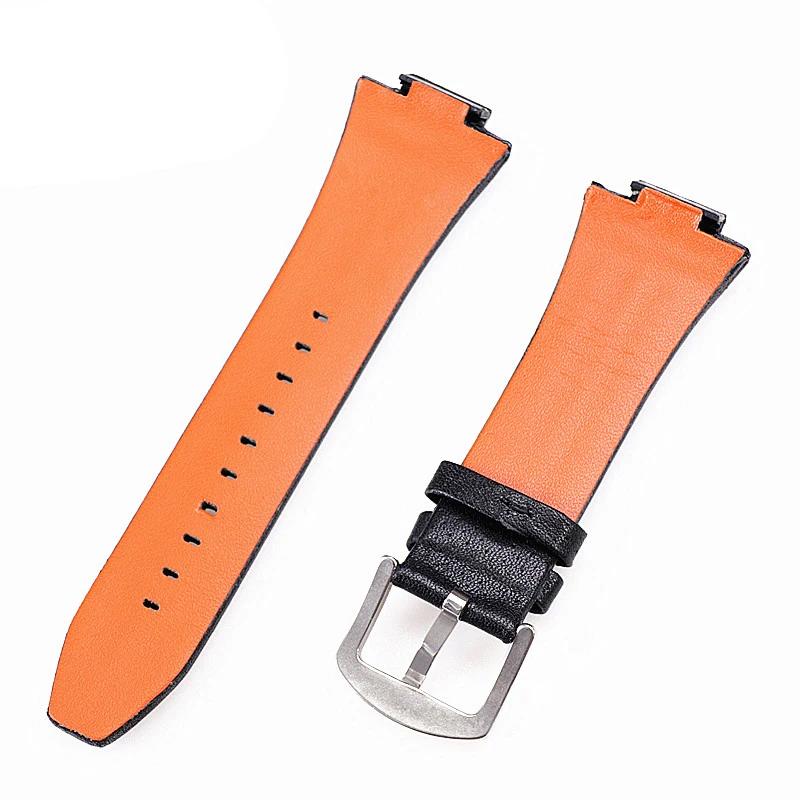 Genuine Leather Watch Strap Convex Mouth 27mmx15mm For Seiko Watchband Sportura Series SNL029P2-SNL021P1 SNL595P2 SNL017P1