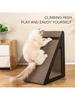 Cat Scratching Board Protect Furniture Ramps Cat Scratching Posts With Rotating Ball Sturdy Relieves Cat Stress Toy For Pet Cat