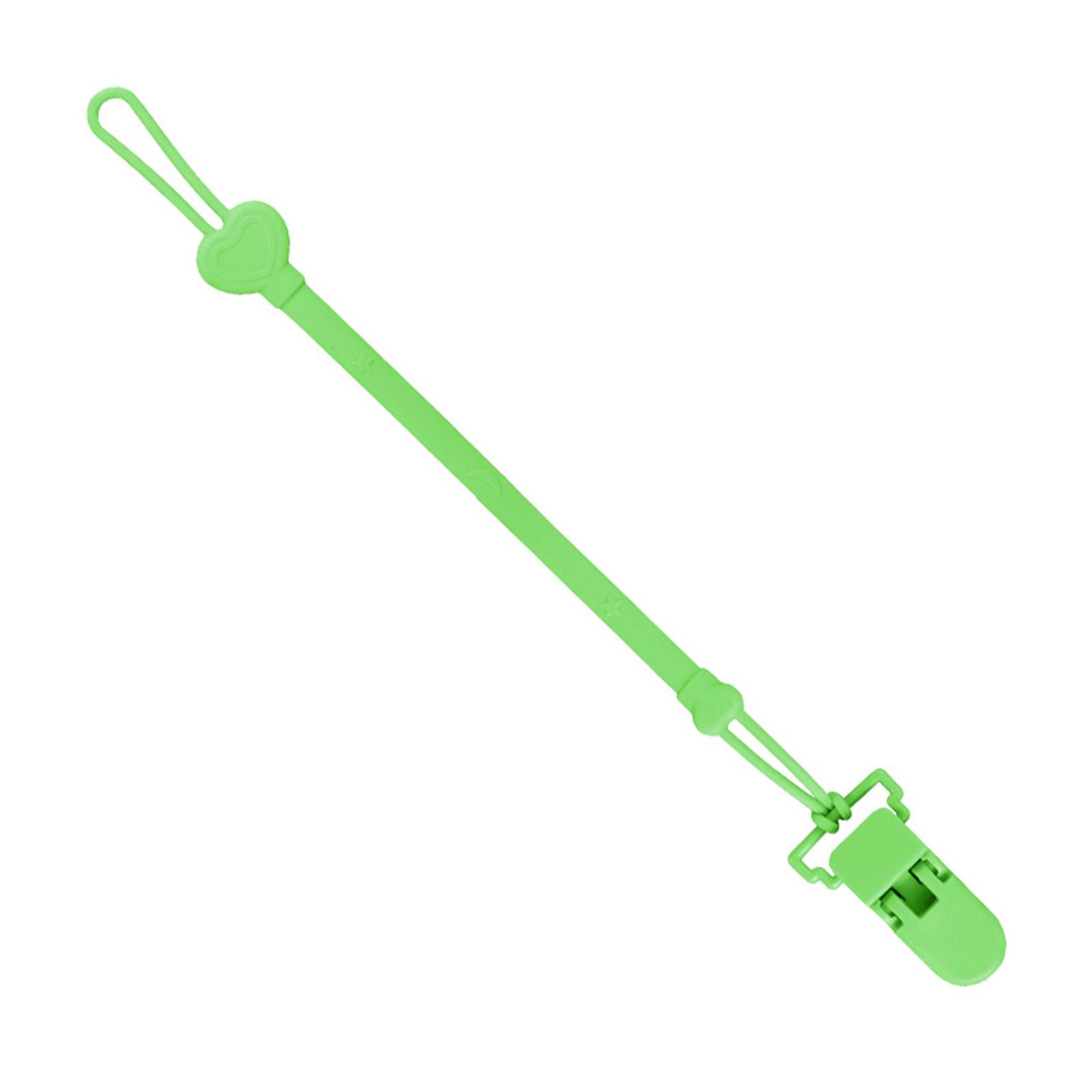 

Детская соска-пустышка с защитой от падения, силиконовый ремешок, держатель для пустышки, подвесной ремень зелёный