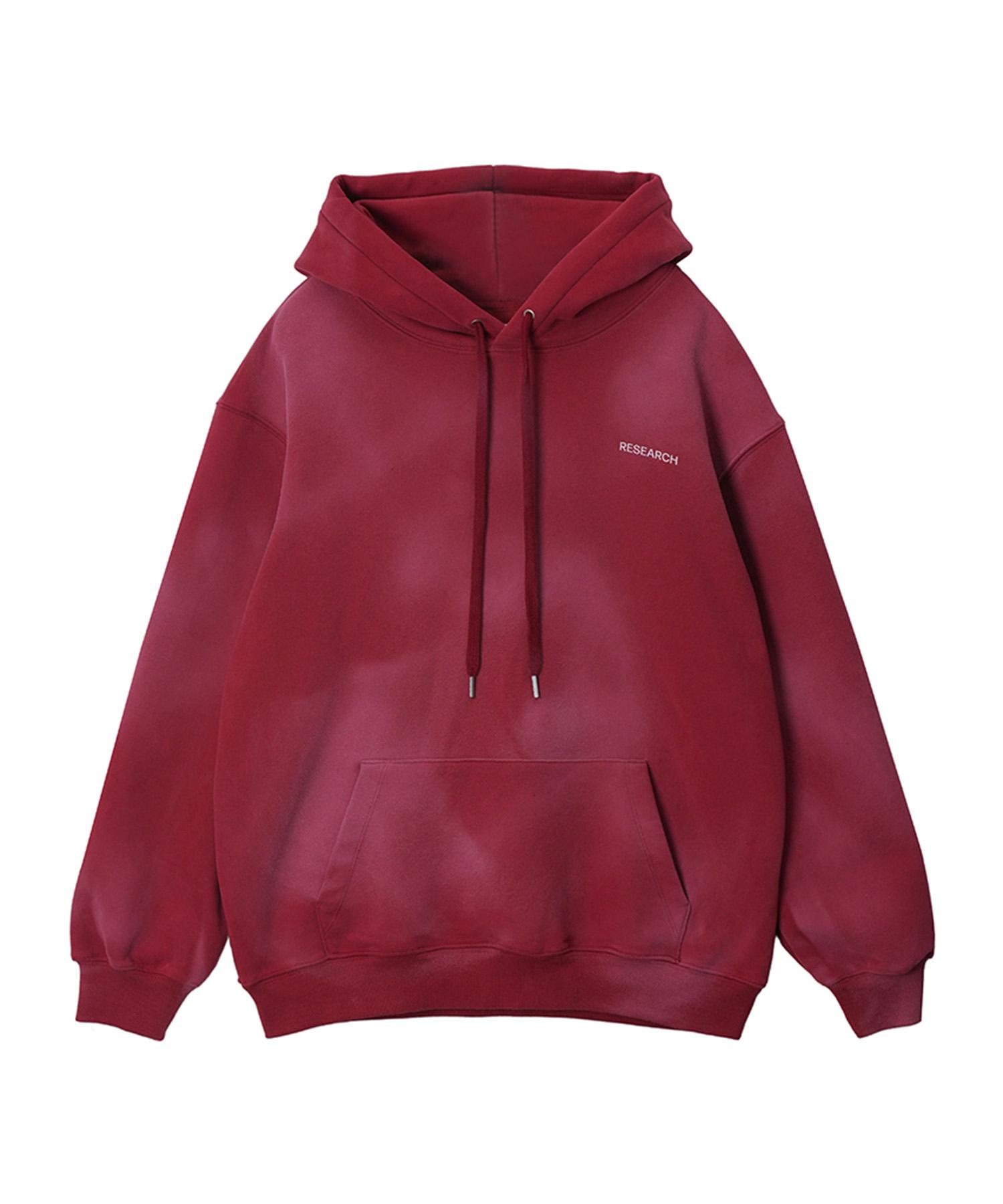 Fdr White Air Brushed Blue Print Hood_Red S