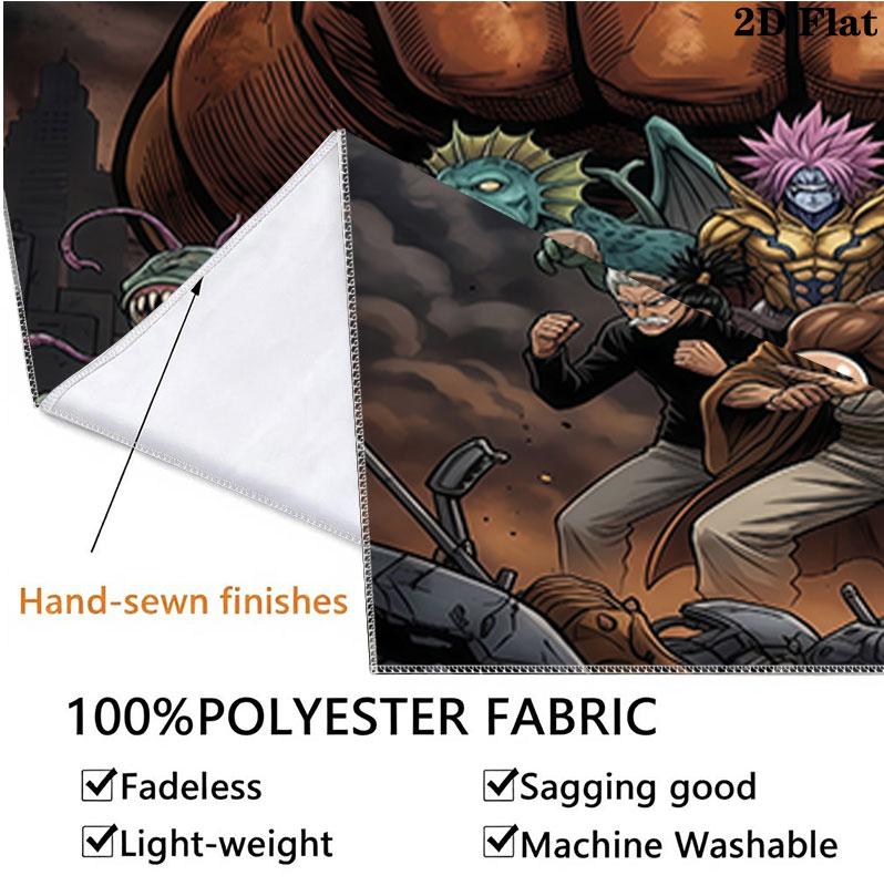 Onepunch Man Wall Tapestry Aesthetic Wall Hanging Printed Fabric Blanket Decorative Tapestries For Bedroom Living Room Home Decor