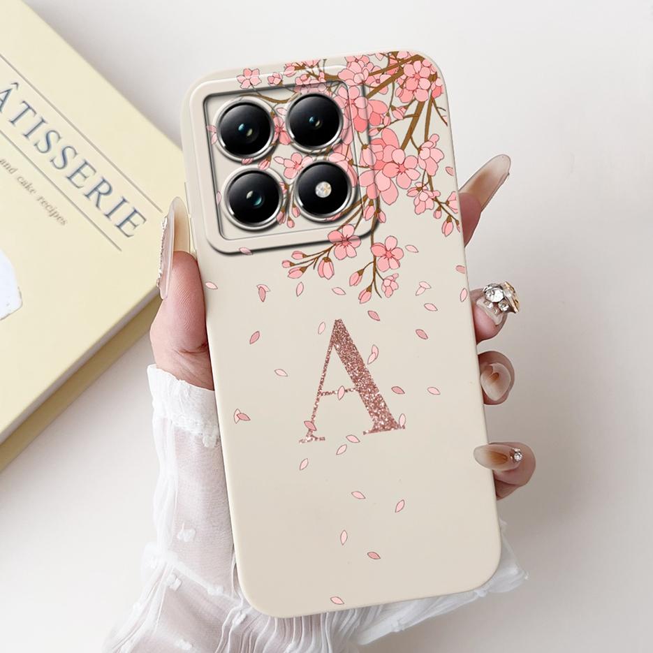 For Xiaomi Mi 14T Pro Cute Crown Letters Cover Soft Silicone Shockproof Phone Case For Xiaomi 14T Pro Mi14T 5G Shell 6.67'' Bags