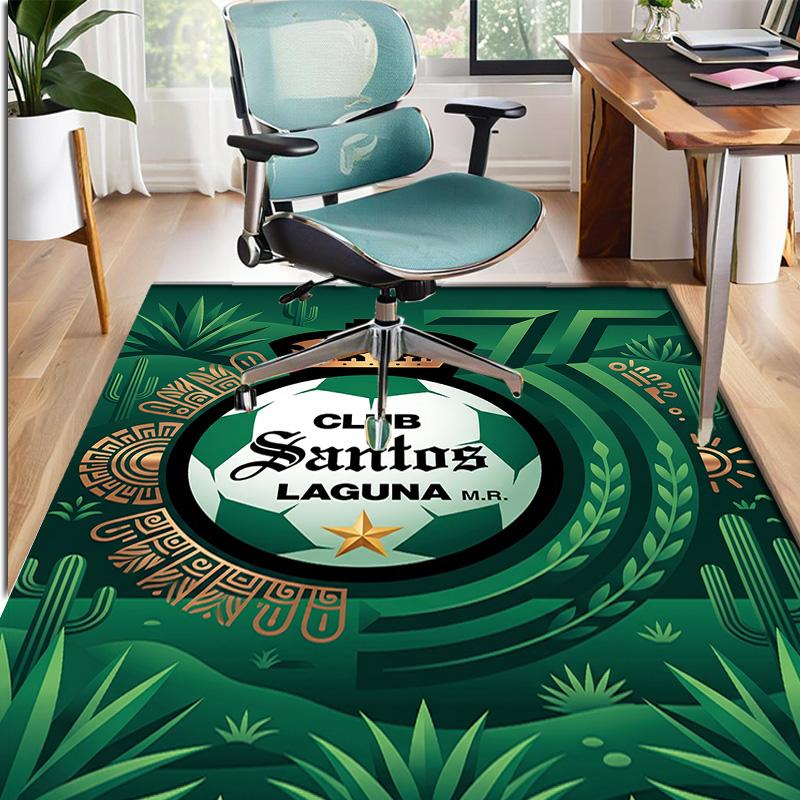 Club Santos Laguna Pattern Rug, Indoor/Outdoor Mat, for Picnic, Gameroom, Bedroom, Office, Living Room, Home Decor Carpet, Birthday Gift