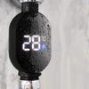 Intelligent LED Display Shower Water Thermometers Touch Control Real Time Monitoring Anti Scald Protecting