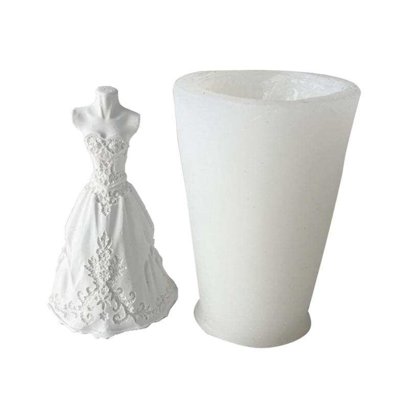

Форми для свічок Весільна сукня 3D Костюм нареченого Силіконова форма Сукня нареченої Форма для лиття смоли DIY Торт Мило Рукоділля Декор