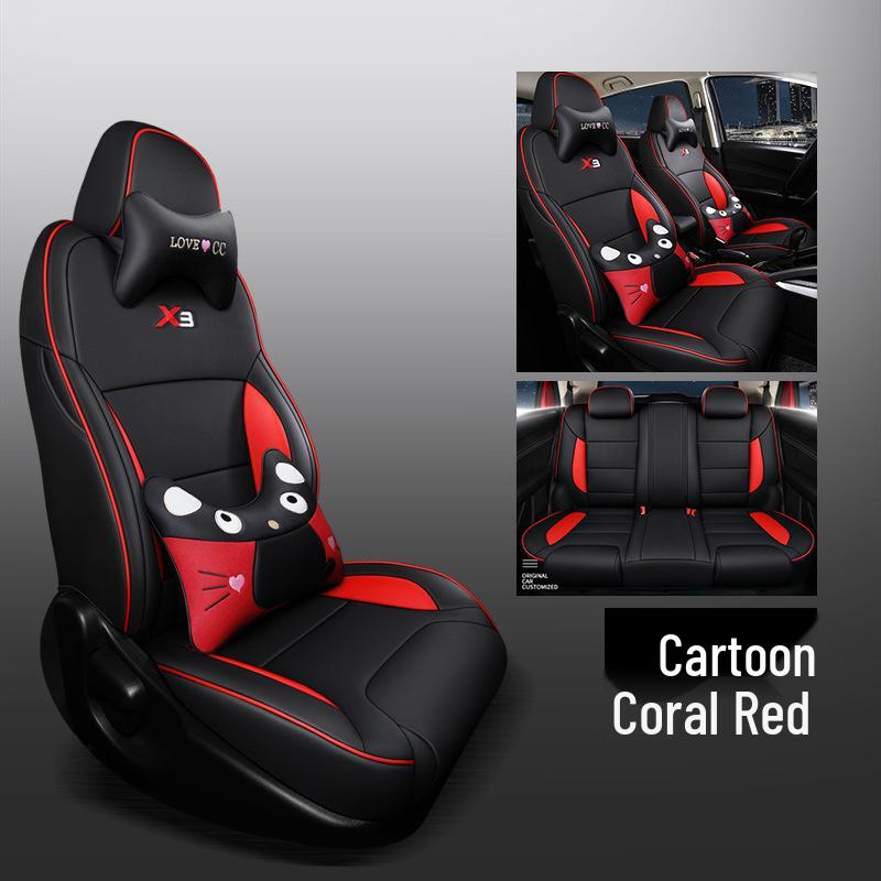 CLY Custom Sports Leather Seat Cover for Geely Vision X3 - All-Season Mat